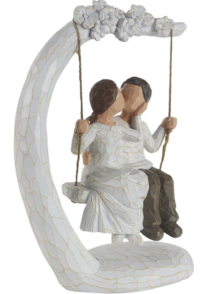 Heykel Masaüstü Parti Düğün Günü Çift Heykelcik Heykeli (Yurt Dışından)