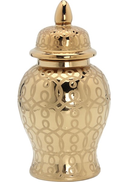 Kapak Porselen Depolama Kavanozu Çiçek Aranjmanı İle Zencefil Kavanoz 31 x 15 cm (Yurt Dışından) fiyatları