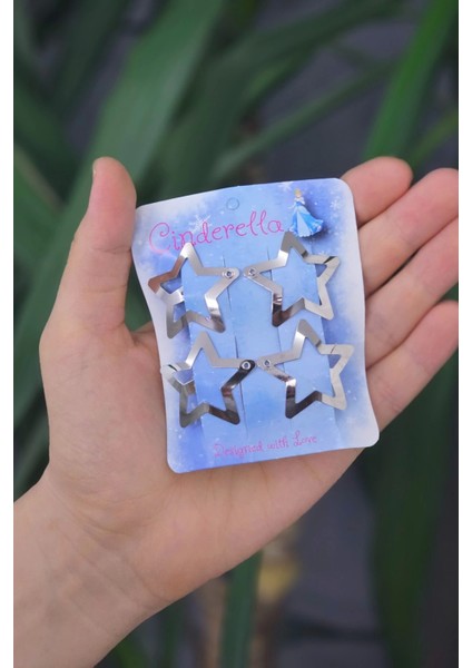 8'li Yıldız Çıt Çıt Toka Gümüş - Yıldızlı Çıtçıt Toka Metal - Y2K Star Yıldız Çıtçıtlı Toka fiyatları