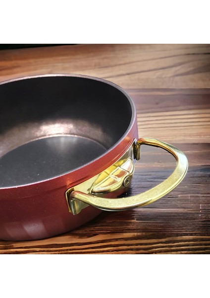 Bio Granit Gold Kulplu Derin Tencere 20 cm