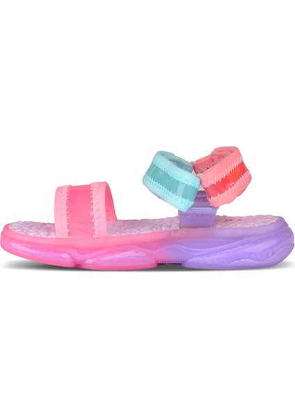 Flora Hafif Kız Bebek Pembe Sandalet