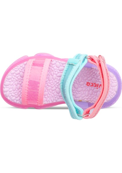 Flora Hafif Kız Bebek Pembe Sandalet