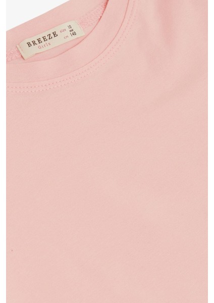 Kız Çocuk Tişört Kemer Boy Basic 9-14 Yaş, Pembe modelleri