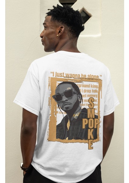 Pop Smoke Sırt Baskılı T-Shirt, Rap Müzik Tişört modelleri