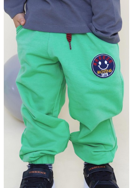 Girls & Boys Erkek Çocuk Alt Gülenyüz Arma Nakışlı Bağcık Aksesuarlı 1-4 Yaş, Yeşil