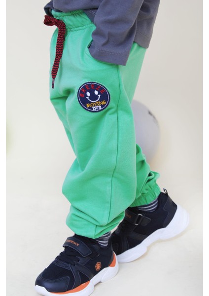 Girls & Boys Erkek Çocuk Alt Gülenyüz Arma Nakışlı Bağcık Aksesuarlı 1-4 Yaş, Yeşil modelleri