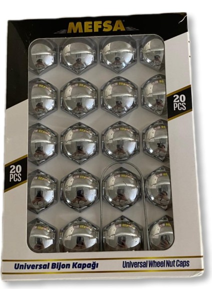 19 mm Bijon Somun Krom Kaplama