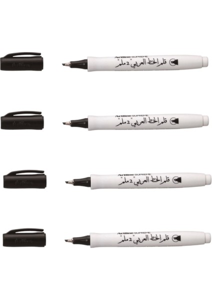 Supreme Calligraphy Pen 2.0 Arabic Kaligrafi Kalemi Uç : 2,0 mm Siyah 4 Adet