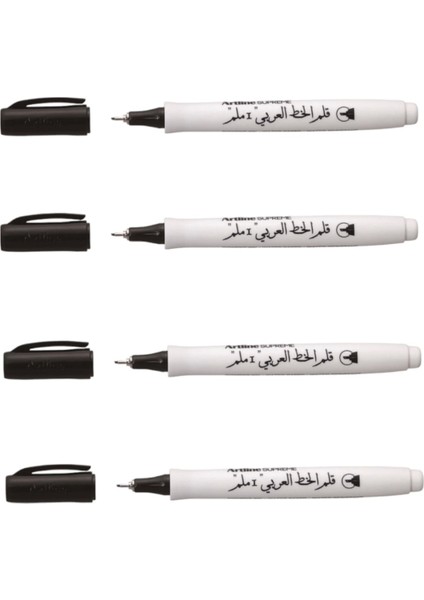 Supreme Calligraphy Pen 1.0 Arabic Kaligrafi Kalemi Uç :1,0 mm Siyah 4 Adet