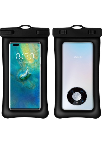 Dokunmatik Ekranlı Cep Telefonu Su Geçirmez Çanta Çift Hava Yastıkları Yüzer Anti-Lavabo Sürüklenen Dalış (Yurt Dışından)