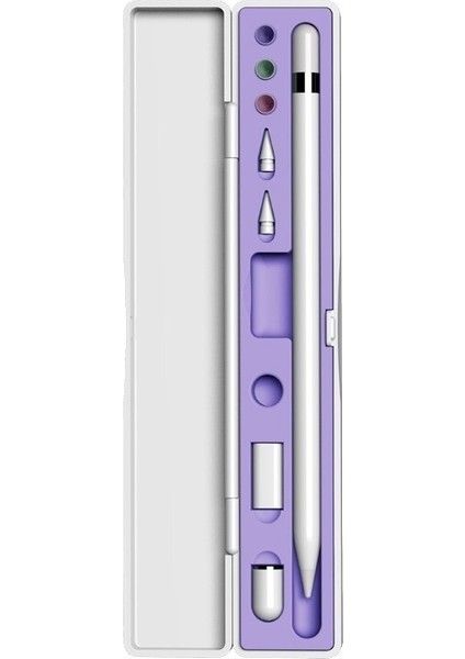 Zsykd Apple Kalem 1/2 (Gri) Için Çok Fonksiyonlu Darbeye Dayanıklı Saklama Kutusu (Yurt Dışından)
