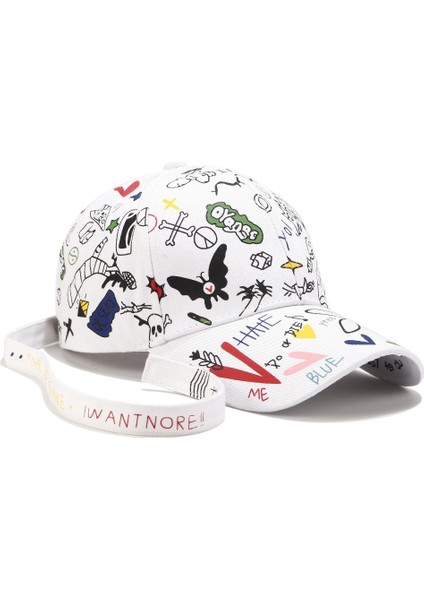 Graffiti Beyzbol Şapkası Erkek ve Kadın Moda Uzun Askılı Sivri Şapka (Yurt Dışından) fiyatları