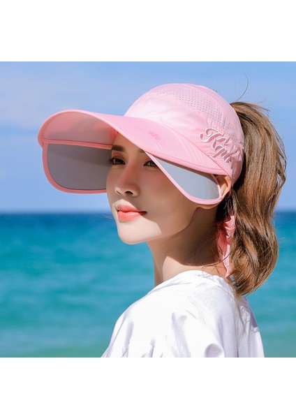 Şapka Kadın Yaz Sivri Şapka Açık Spor Güneş Koruyucu Tenis Şapkası (Yurt Dışından)