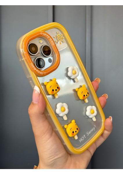 iPhone 15 Pro Uyumlu 3 Boyutlu Karakter Desenli Darbe Emici Özellikli Lüx Tam Koruyucu Kılıf