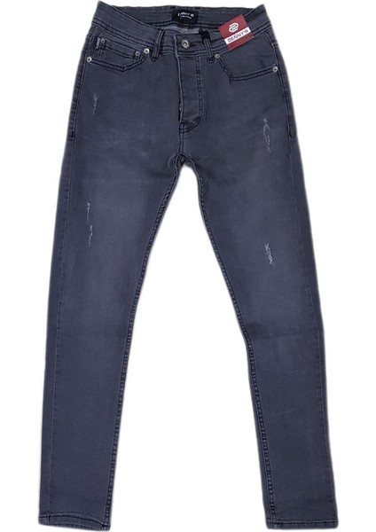 Denim Skınny Fit Gri Erkek PANTOLON-5677