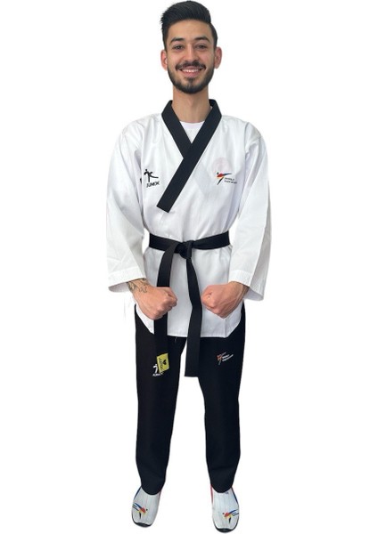 Taekwondo Siyah Yaka Poomsae-Pomse Elbisesi (Yıldız Erkek)