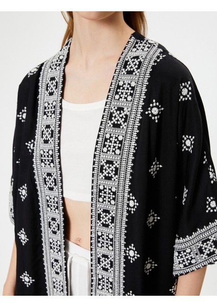 Viskon Kimono Nakışlı indirimleri