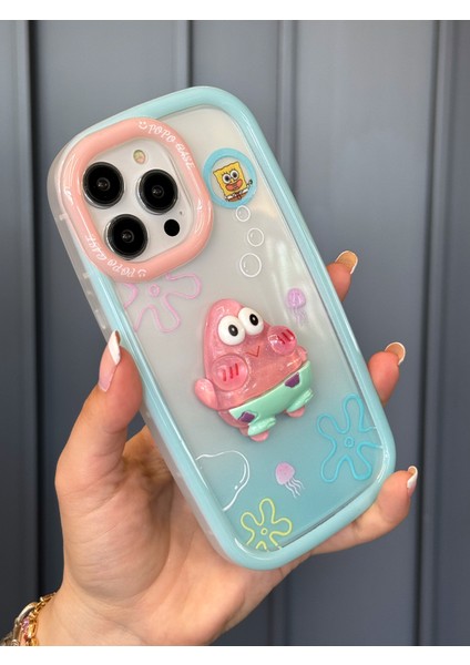 iPhone 14 Pro Max Uyumlu 3 Boyutlu Karakter Desenli Darbe Emici Özellikli Lüx Tam Koruyucu Kılıf