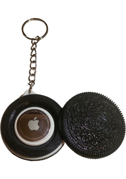 Apple Airtag Uyumlu Oreo Anahtarlıklı Kılıf 3D Baskı