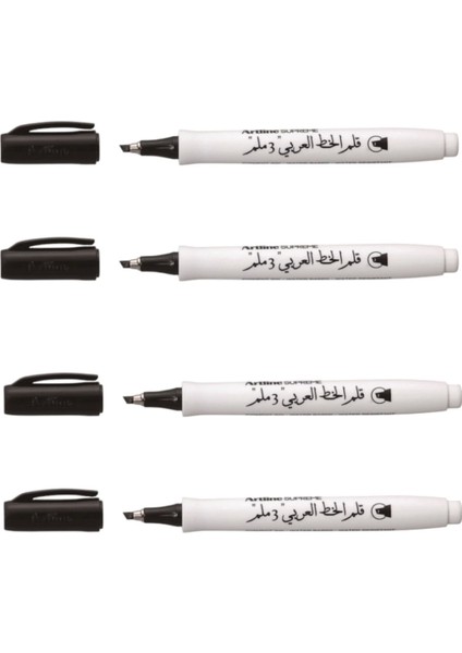 Supreme Calligraphy Pen 3.0 Arabic Kaligrafi Kalemi Uç :3,0 mm Siyah 4 Adet