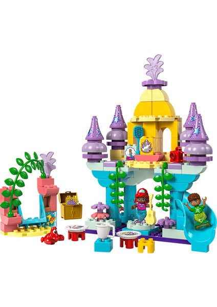 ® DUPLO® | Disney Ariel'in Sihirli Su Altı Sarayı 10435 - 2 Yaş ve Üzeri Küçük Deniz Kızı Seven Çocuklar İçin Eğitici Oyuncak Yapım Seti (116 Parça)