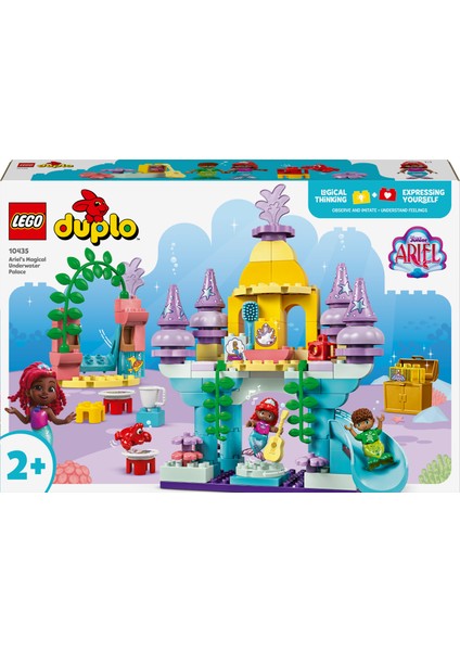 ® DUPLO® | Disney Ariel'in Sihirli Su Altı Sarayı 10435 - 2 Yaş ve Üzeri Küçük Deniz Kızı Seven Çocuklar İçin Eğitici Oyuncak Yapım Seti (116 Parça)