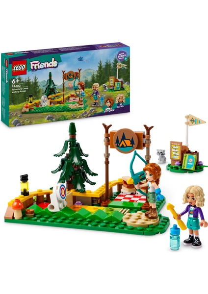 LEGO® Friends Macera Kampı Okçuluk Alanı 42622 - 6 Yaş ve Üzeri Çocuklar için Autumn ve Nova Minifigürü İçeren Yaratıcı Oyuncak Yapım Seti (157 Parça)