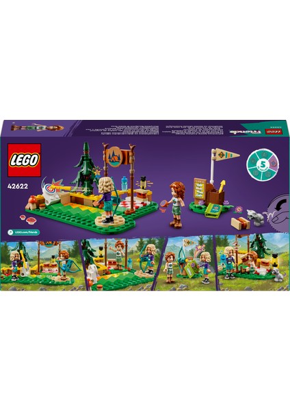 LEGO® Friends Macera Kampı Okçuluk Alanı 42622 - 6 Yaş ve Üzeri Çocuklar için Autumn ve Nova Minifigürü İçeren Yaratıcı Oyuncak Yapım Seti (157 Parça)