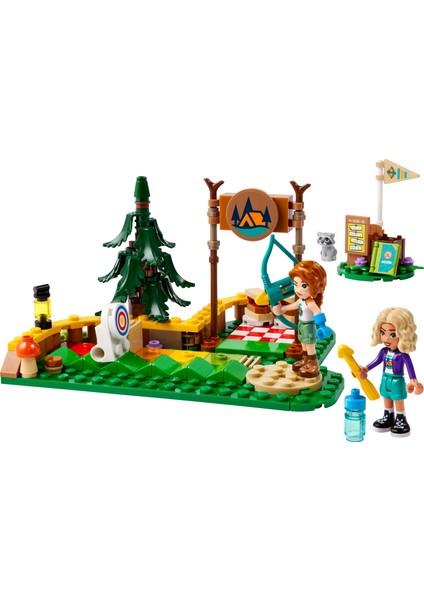 LEGO® Friends Macera Kampı Okçuluk Alanı 42622 - 6 Yaş ve Üzeri Çocuklar için Autumn ve Nova Minifigürü İçeren Yaratıcı Oyuncak Yapım Seti (157 Parça)