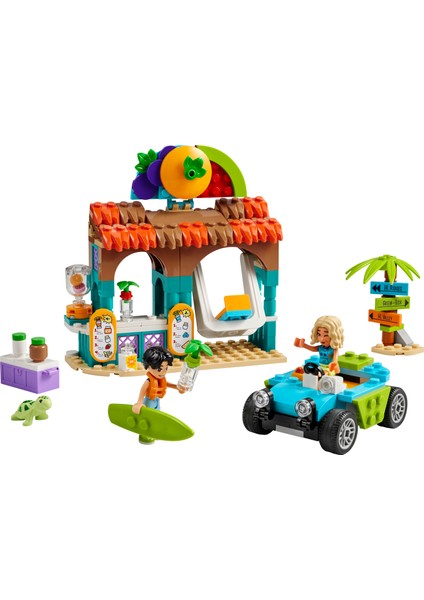 LEGO® Friends Meyveli İçecek Plaj Standı 42625 - 6 Yaş ve Üzeri Çocuklar için Kaplumbağa Figürü İçeren Yaratıcı Oyuncak Yapım Seti (213 Parça)