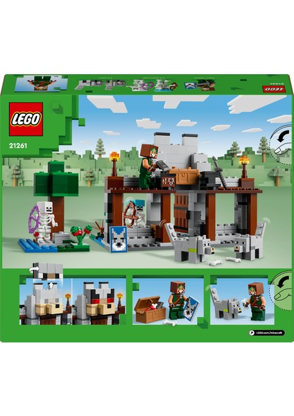 LEGO® Minecraft™ Kurt Kalesi 21261 - 8 Yaş ve Üzeri Macera Oyunları Seven Çocuklar İçin Kaşif İçeren Yaratıcı Oyuncak Yapım Seti (312 Parça)