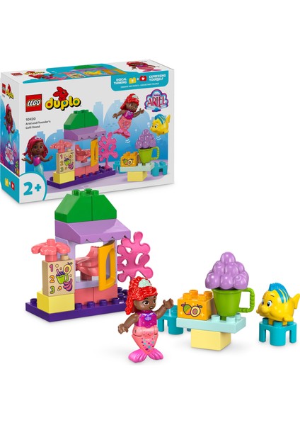 LEGO® DUPLO® | Disney Ariel ve Flounder’ın Kafe Standı 10420 - 2 Yaş ve Üzeri Çocuklar İçin Küçük Deniz Kızı İçeren Eğitici Oyuncak Yapım Seti (22 Parça)