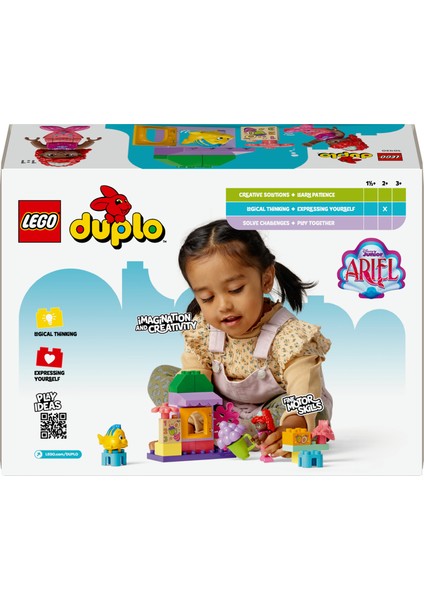 LEGO® DUPLO® | Disney Ariel ve Flounder’ın Kafe Standı 10420 - 2 Yaş ve Üzeri Çocuklar İçin Küçük Deniz Kızı İçeren Eğitici Oyuncak Yapım Seti (22 Parça)