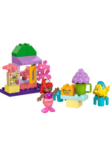 LEGO® DUPLO® | Disney Ariel ve Flounder’ın Kafe Standı 10420 - 2 Yaş ve Üzeri Çocuklar İçin Küçük Deniz Kızı İçeren Eğitici Oyuncak Yapım Seti (22 Parça)