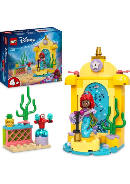 LEGO® | Disney Princess Ariel'in Müzik Sahnesi 43235 - 4 Yaş ve Üzeri Prenses Seven Çocuklar için Yaratıcı Oyuncak Yapım Seti (60 Parça)