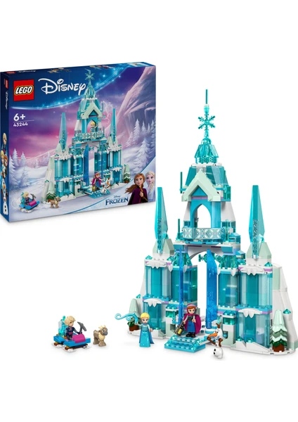 LEGO® | Disney Princess Karlar Ülkesi Elsa'nın Buz Sarayı 43244 - 6 Yaş ve Üzeri Çocuklar ve Hayranlar için Yaratıcı Oyuncak Yapım Seti (630 Parça)