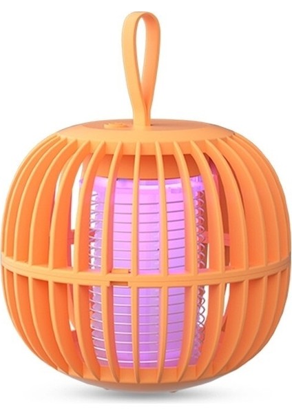 Pumpkin Gece Işık Sivrisinek Lambası USB Taşınabilir Şok Sivrisinek Tuzağı Turuncu (Yurt Dışından)
