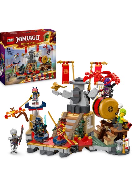 LEGO® NINJAGO® Turnuva Savaş Arenası 71818 # 7 Yaş ve Üzeri İçin 6 Minifigür İçeren Yaratıcı Oyuncak Yapım Seti (659 Parça)