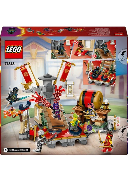 LEGO® NINJAGO® Turnuva Savaş Arenası 71818 # 7 Yaş ve Üzeri İçin 6 Minifigür İçeren Yaratıcı Oyuncak Yapım Seti (659 Parça)