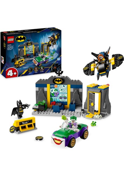 LEGO® DC Batman™: Batman, Batgirl ve Joker ile Batcave 76272 - 4 Yaş ve Üzeri Süper Kahraman Seven Çocuklar için Yaratıcı Oyuncak Yapım Seti (184 Parça)