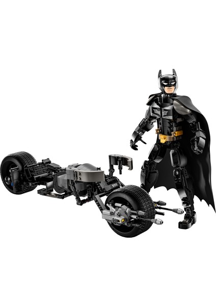 ® DC Batman™: Batman Yapım Figürü ve Bat-Pod Motosiklet 76273 - 12 Yaş ve Üzeri Süper Kahraman Sevenler için Kara Şövalye Süper Kahraman Model Yapım Seti (713 Parça)