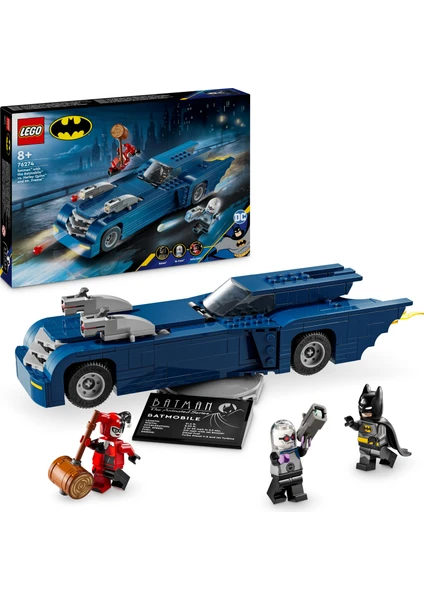 LEGO® DC Batman™: Batmobile ile Batman or  Harley Quinn ve Mr. Freeze'e Karşı 76274 - 8 Yaş ve Üzeri Süper Kahraman Sevenler için İnşa Edilebilen Yaratıcı Oyuncak Yapım Seti (435 Parça)