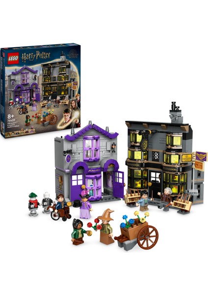 LEGO® Harry Potter Ollivanders ve Madam Malkin'in Cübbe Dükkanı 76439 - 8 Yaş ve Üzeri Çocuklar için Diagon Yolu Oyuncak Mağazası Modeli Yapım Seti (744 Parça)