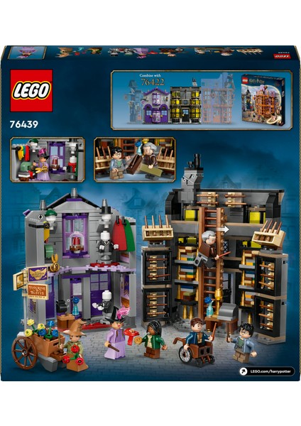 LEGO® Harry Potter Ollivanders ve Madam Malkin'in Cübbe Dükkanı 76439 - 8 Yaş ve Üzeri Çocuklar için Diagon Yolu Oyuncak Mağazası Modeli Yapım Seti (744 Parça)