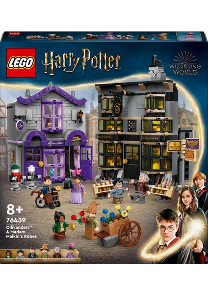 LEGO® Harry Potter Ollivanders ve Madam Malkin'in Cübbe Dükkanı 76439 - 8 Yaş ve Üzeri Çocuklar için Diagon Yolu Oyuncak Mağazası Modeli Yapım Seti (744 Parça)