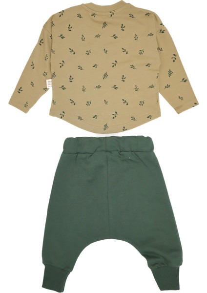 Bebek Doğal Kumaş Kanguru Model Cepli 3 Parça Set fiyatları