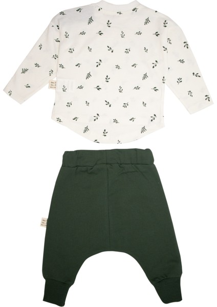 Bebek Doğal Kumaş Kanguru Model Cepli 3 Parça Set fiyatları