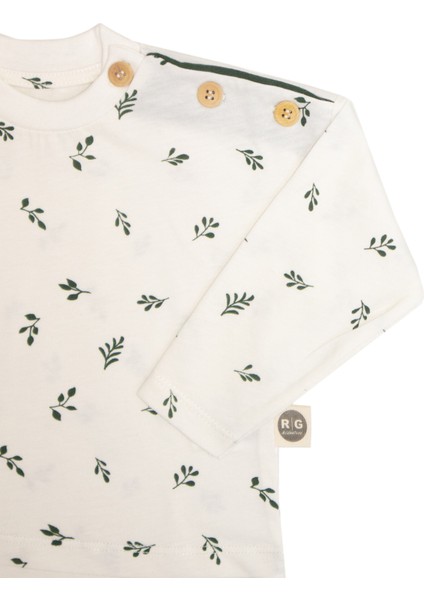 Bebek Doğal Kumaş Kanguru Model Cepli 3 Parça Set modelleri