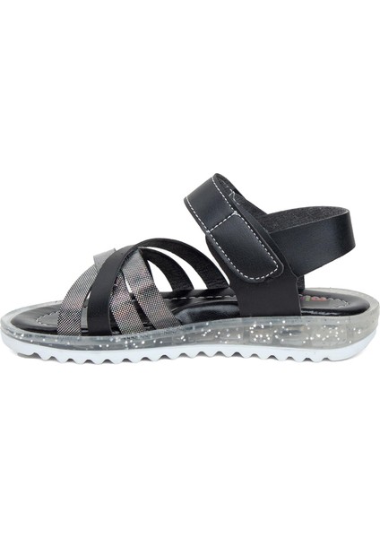Şa P K 011 Patik Kız Çocuk Düz Sandalet Siyah modelleri