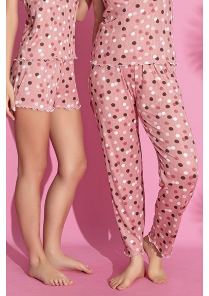 Dreamy 3 Parça Desenli Ip Askılı Şortlu Pantolonlu Pegasus Pijama Takımı fırsatları